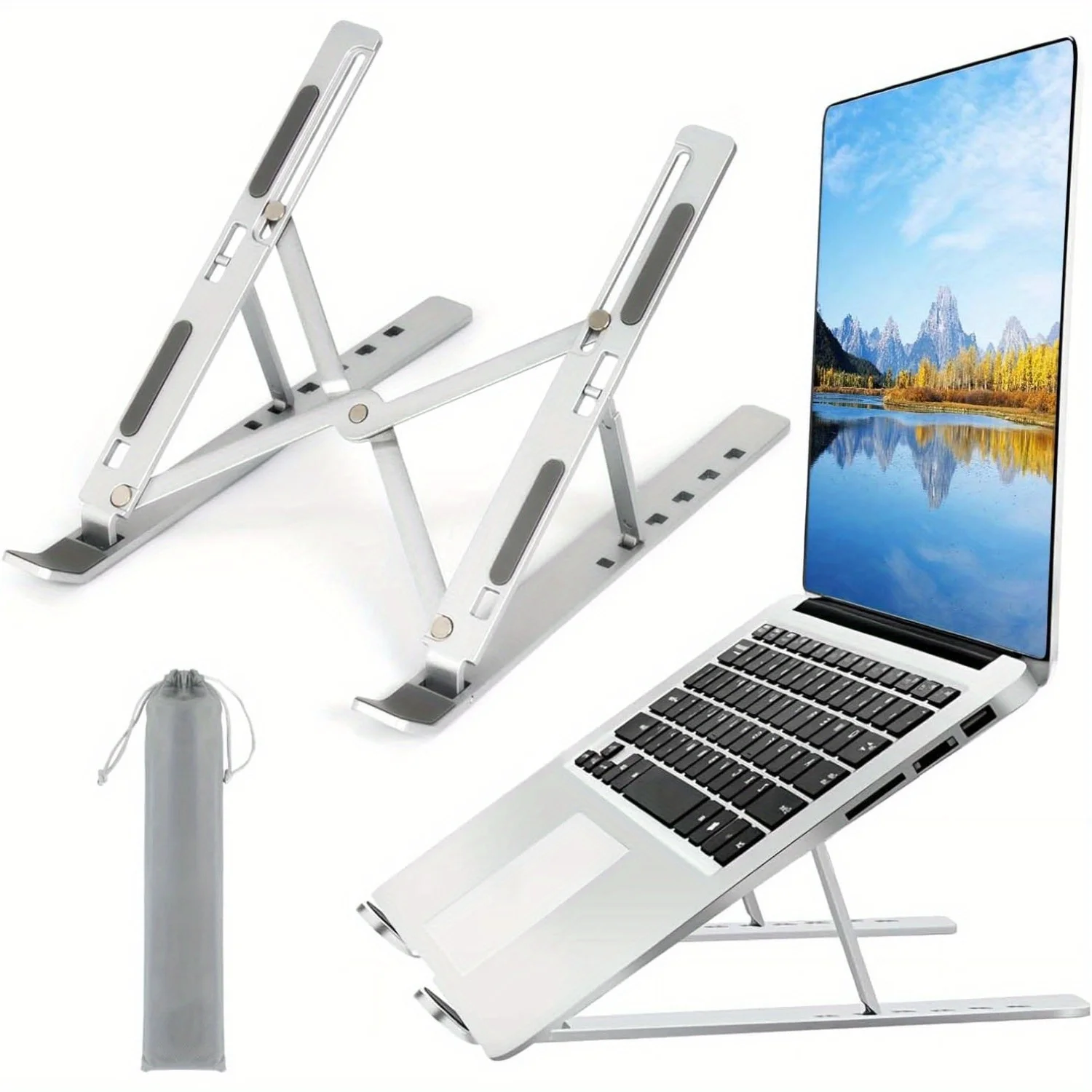 Cooling Stand Tablet - Adjustable Aluminum Laptop Stand - 6-Level