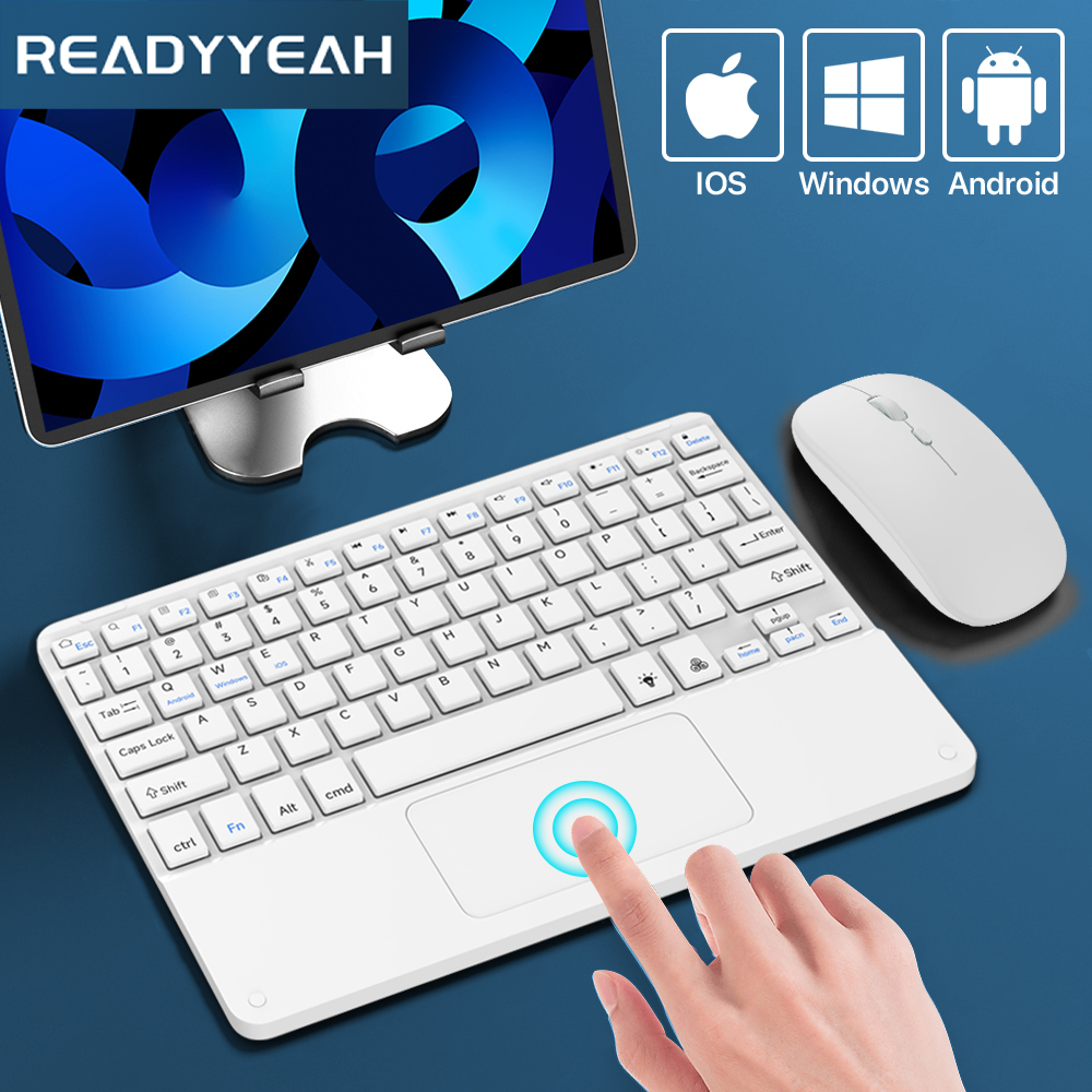 Accessories For Android Tablet - Touchpad Wireless Keyboard and Mouse Bluetooth