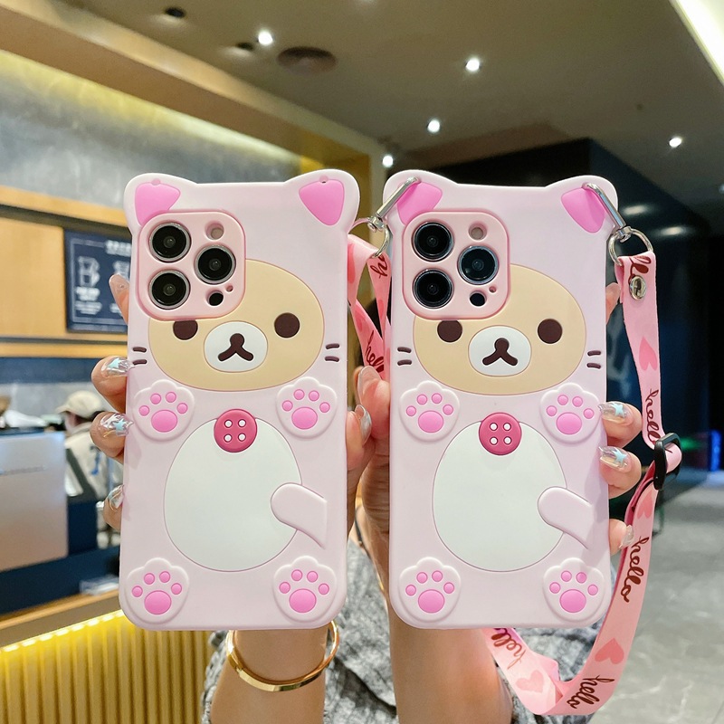 Tablet S9 Fe Accessories - 3D Cute Rilakkuma Bear For Samsung