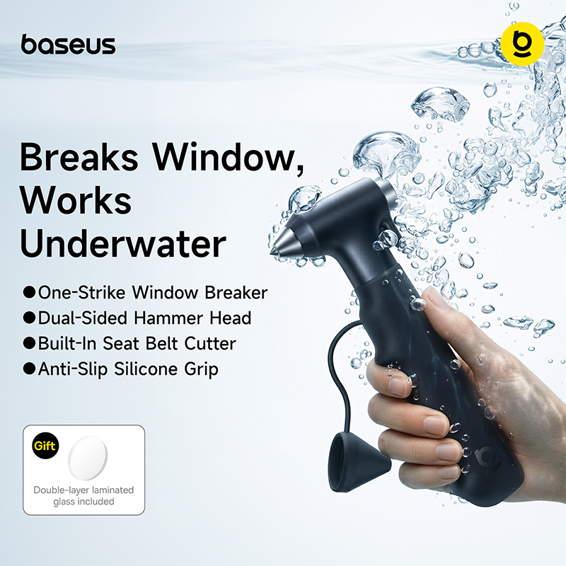 Accessories For Android Tablet - Baseus GoTrip DT2 Car Safety Hammer