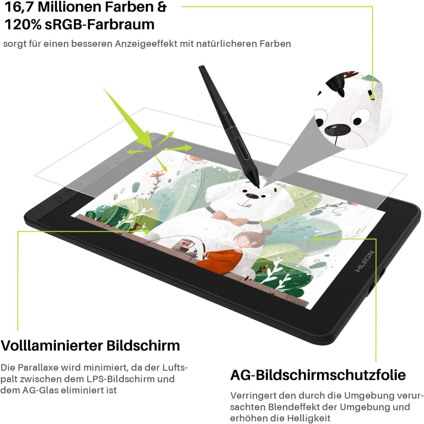 HUION Kamvas 12 11.6 Inches Dr - огляд і ціна Graphic Tablet Accessories