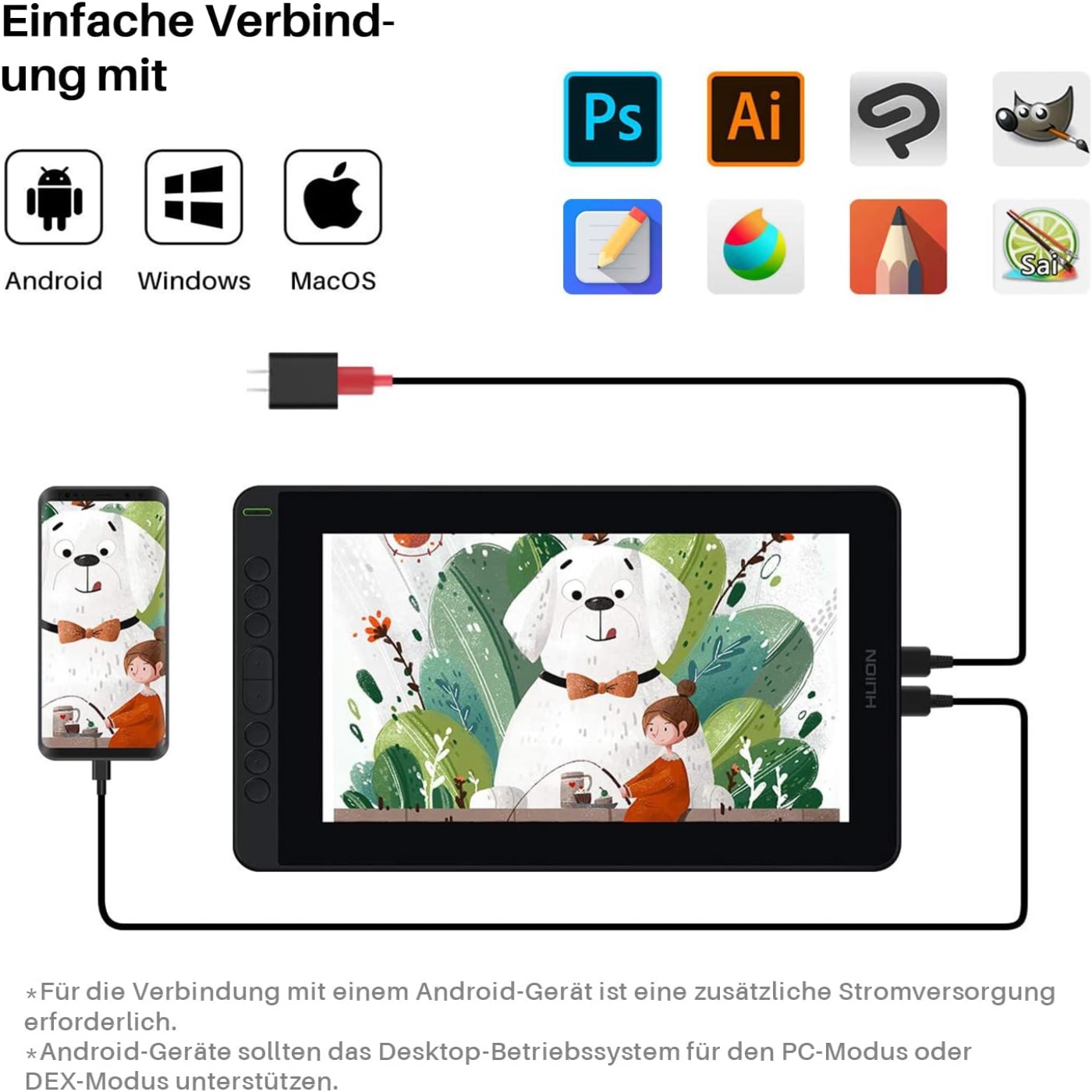 HUION Kamvas 12 11.6 Inches Dr - огляд і ціна Graphic Tablet Accessories