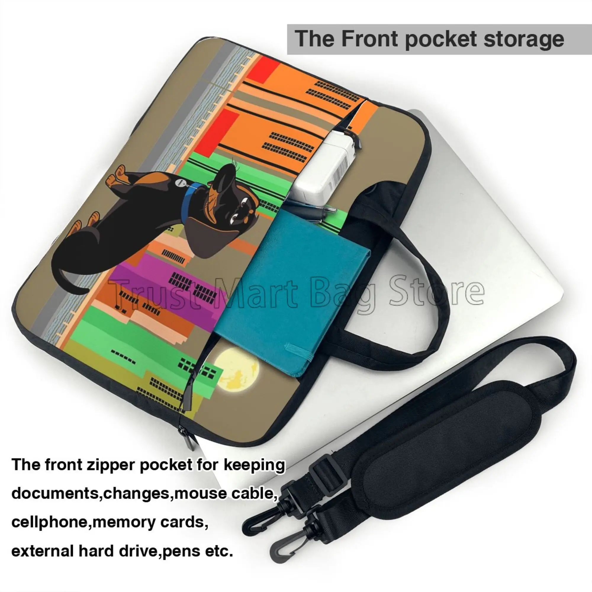 Cute Dachshund Print Laptop Ca - огляд і ціна Tablet Accessories Bag