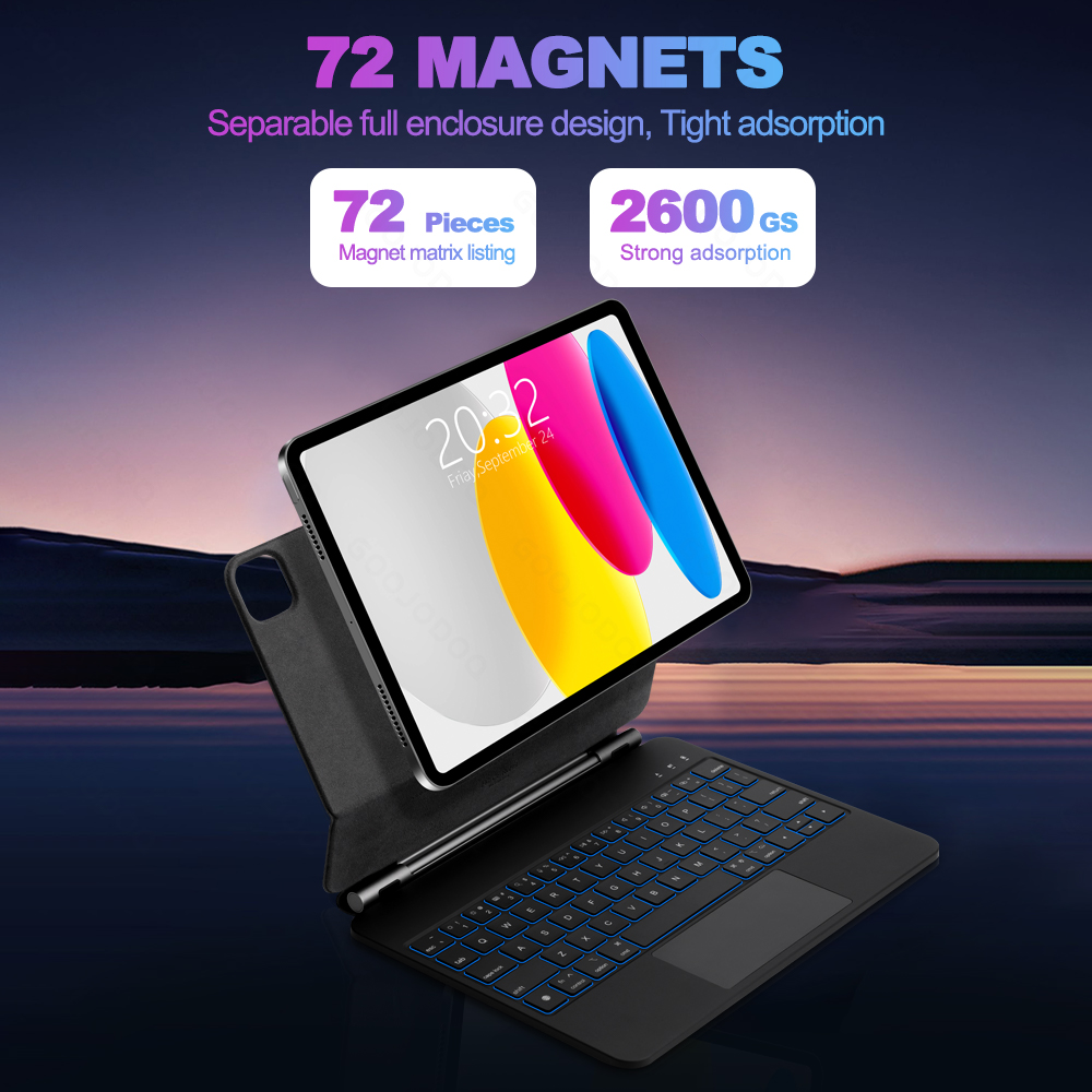 GOOJODOQ Magic Keyboard for iP - огляд і ціна Ipad Cover Folio