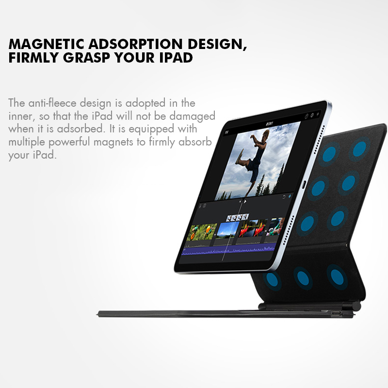 GOOJODOQ Backlight Magic Keybo - огляд і ціна Ipad Cover Folio