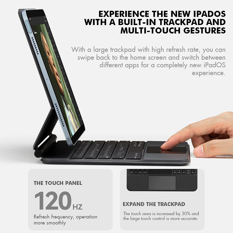 GOOJODOQ Backlight Magic Keybo - огляд і ціна Ipad Cover Folio