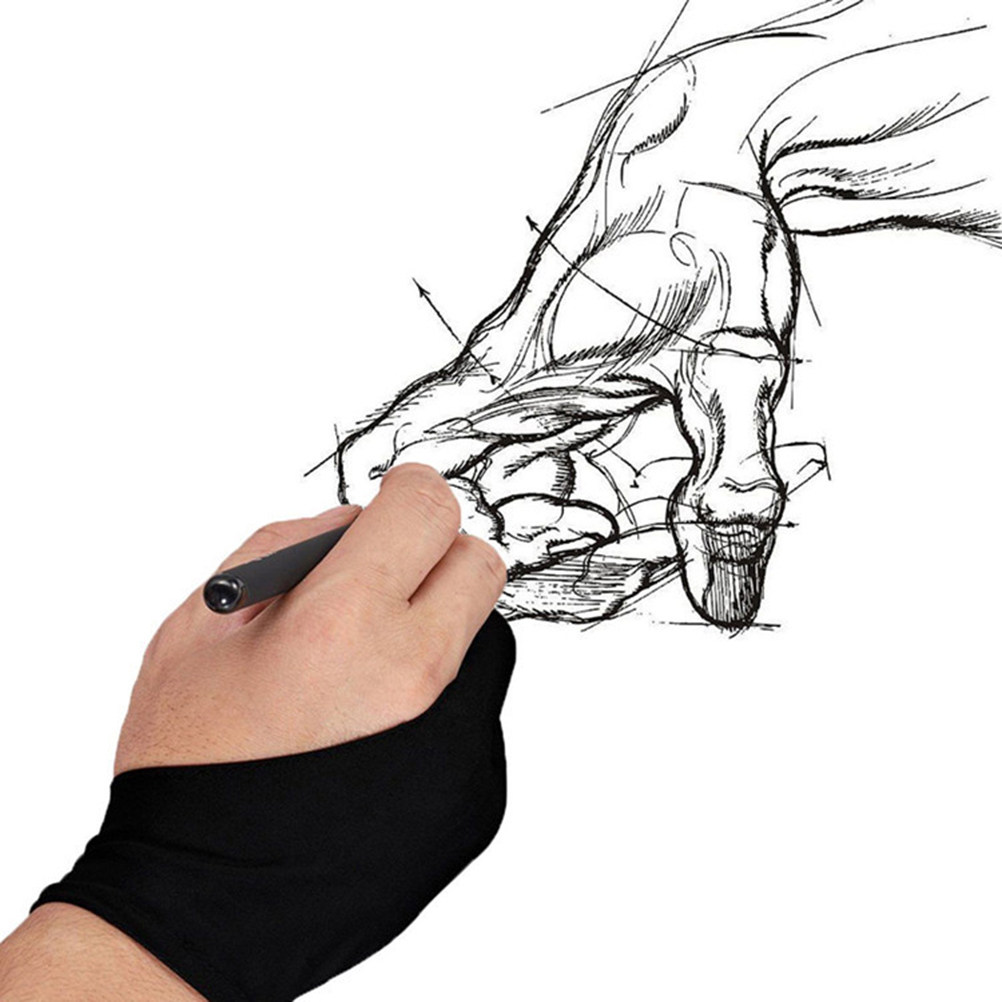 4Pcs Artist Two Finger Gloves  - огляд і ціна Drawing Glove Artist