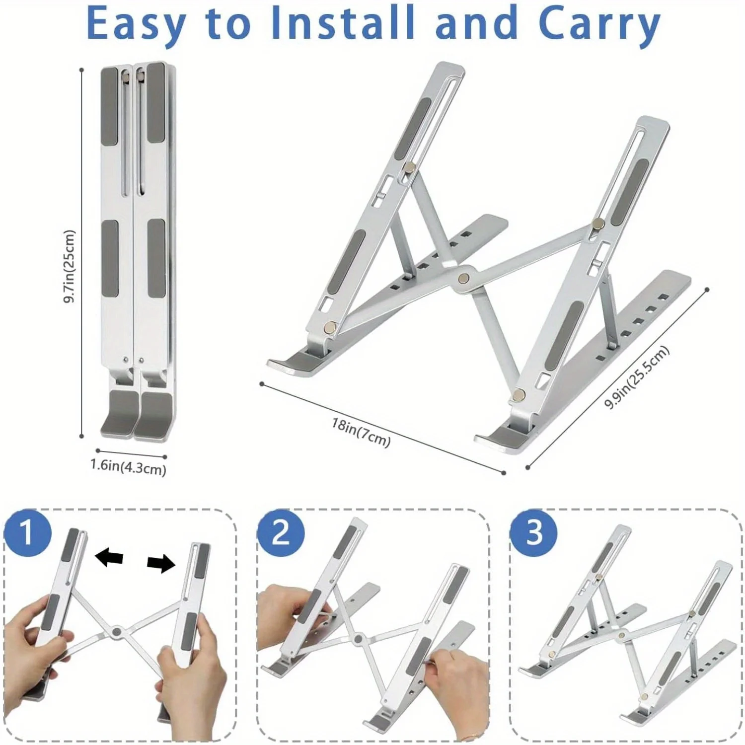 Foldable Aluminum Laptop Riser - огляд і ціна Cooling Stand Tablet