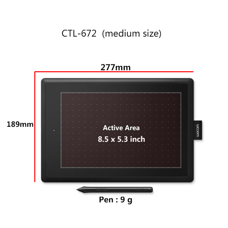 Wacom CTL-672 10.9x7.4 Ins Gra - огляд і ціна Graphic Tablet Accessories