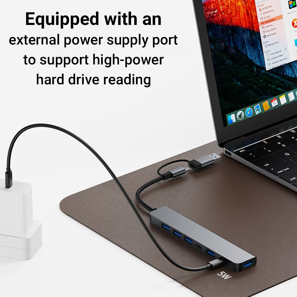 7-in-1 Dual-Head USB-C&USB Doc - огляд і ціна Tablet Accessories For Reading
