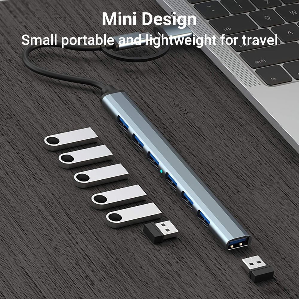 7-in-1 Dual-Head USB-C&USB Doc - огляд і ціна Tablet Accessories For Reading