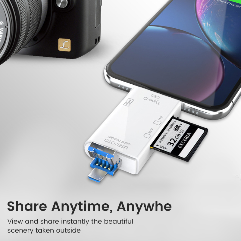 USB Type C Card Reader 6 in 1  - огляд і ціна Tablet Accessories For Reading
