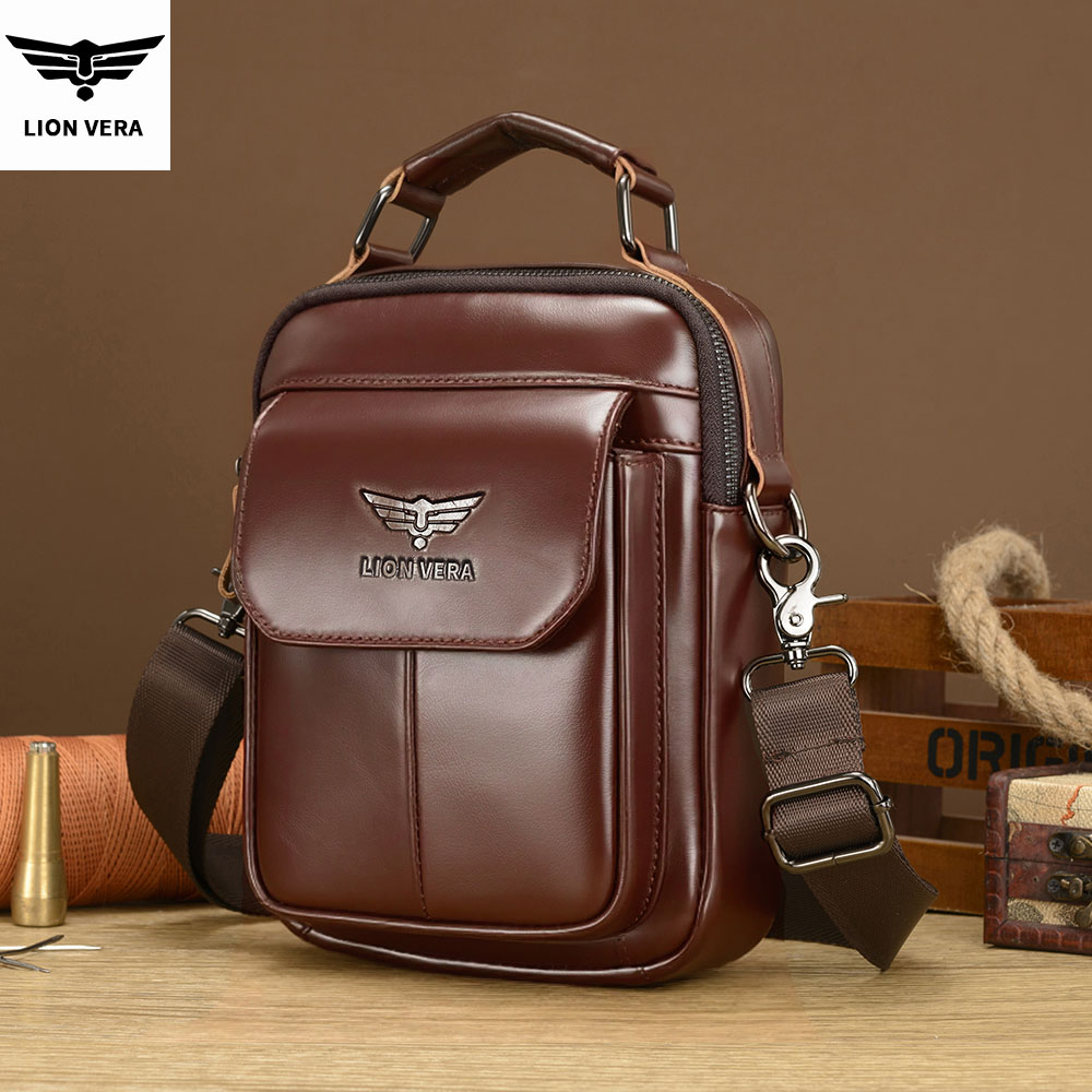 LION VERA Men's Genuine Leathe - огляд і ціна Tablet Accessories Bag