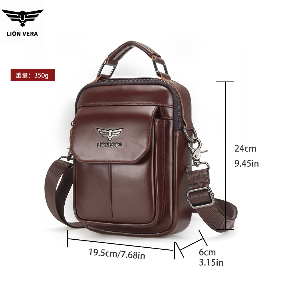 LION VERA Men's Genuine Leathe - огляд і ціна Tablet Accessories Bag
