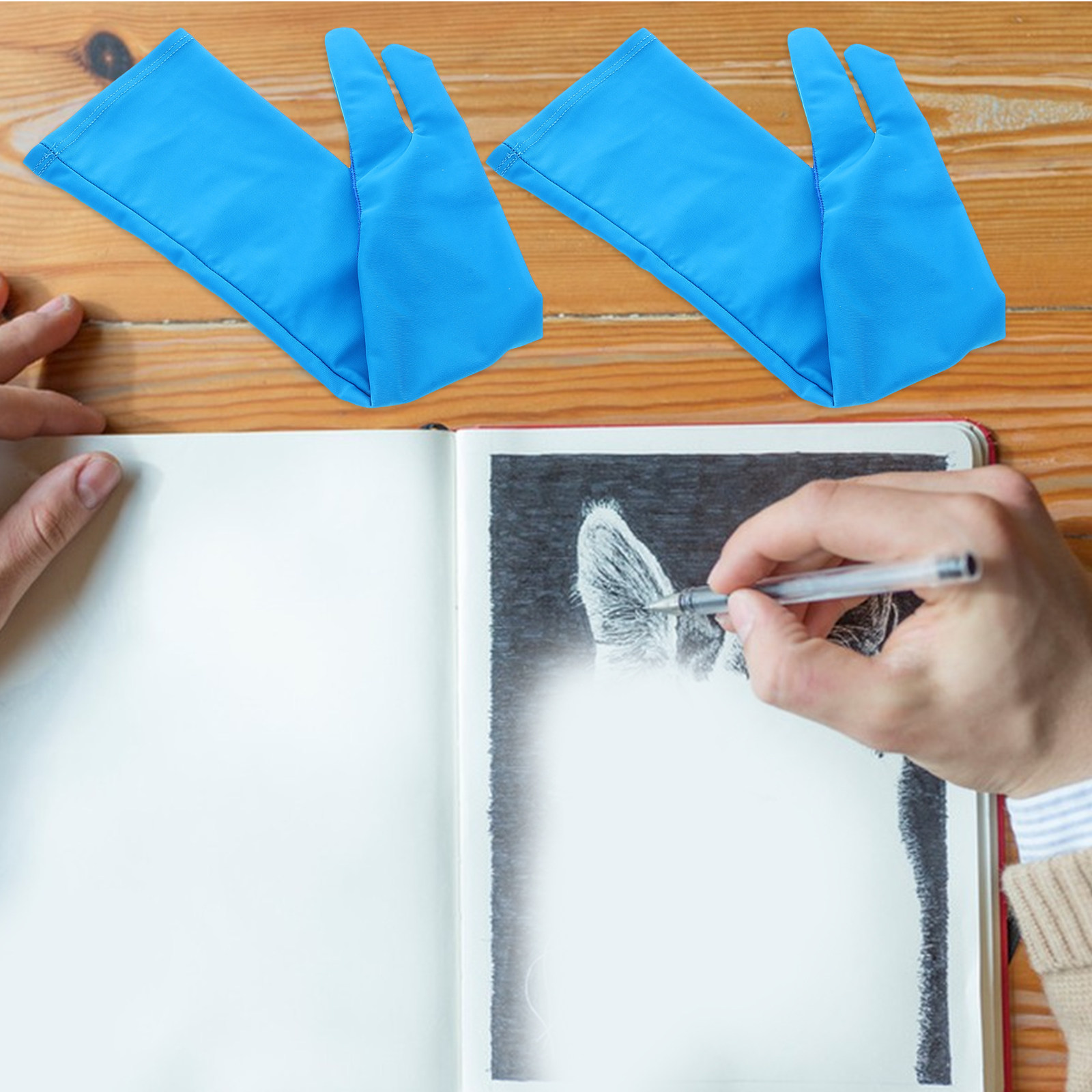 1Pair Two-Finger Artist Drawin - огляд і ціна Drawing Glove Artist