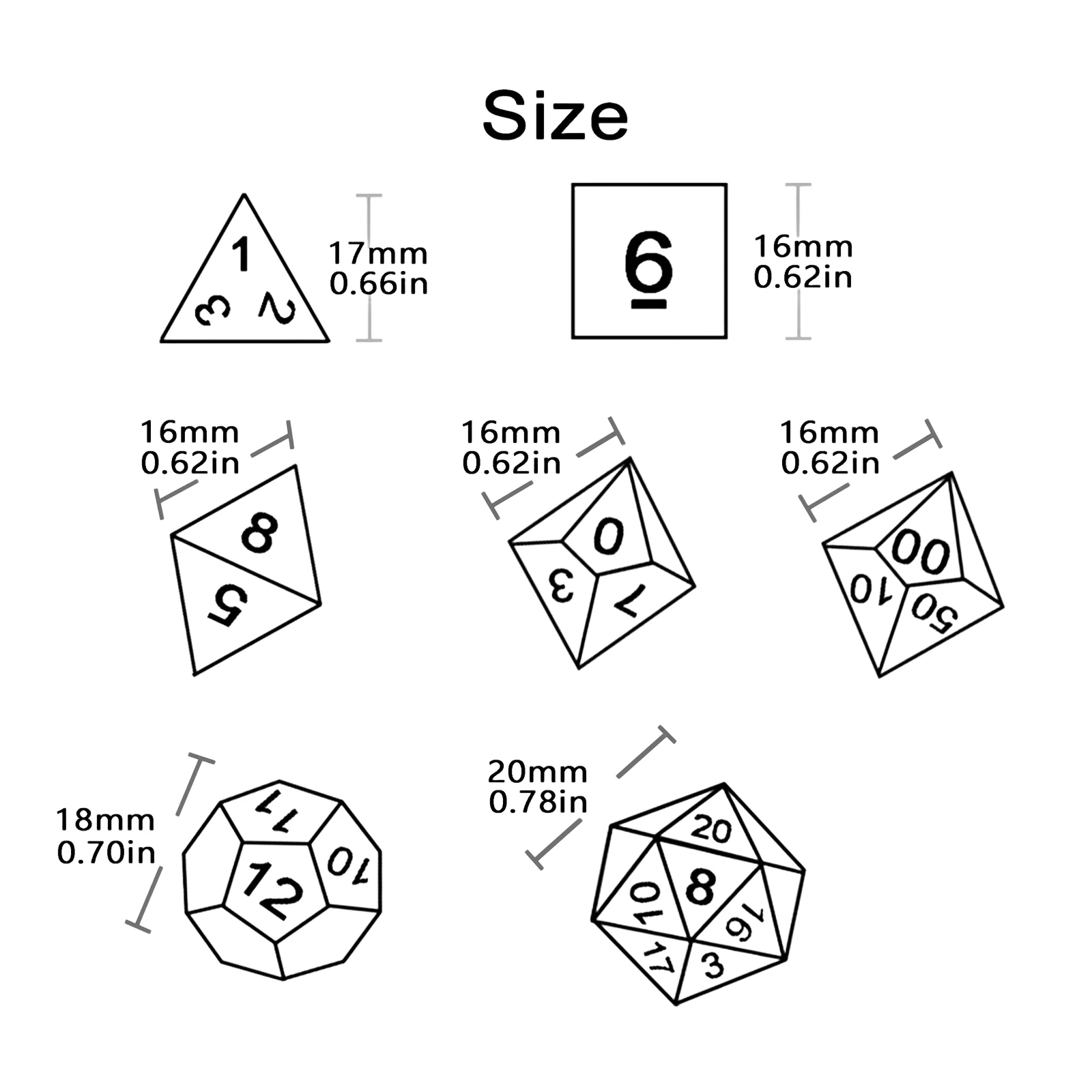 New Sequin Dice - Polyhedral D - огляд і ціна Tablet Accessories Set