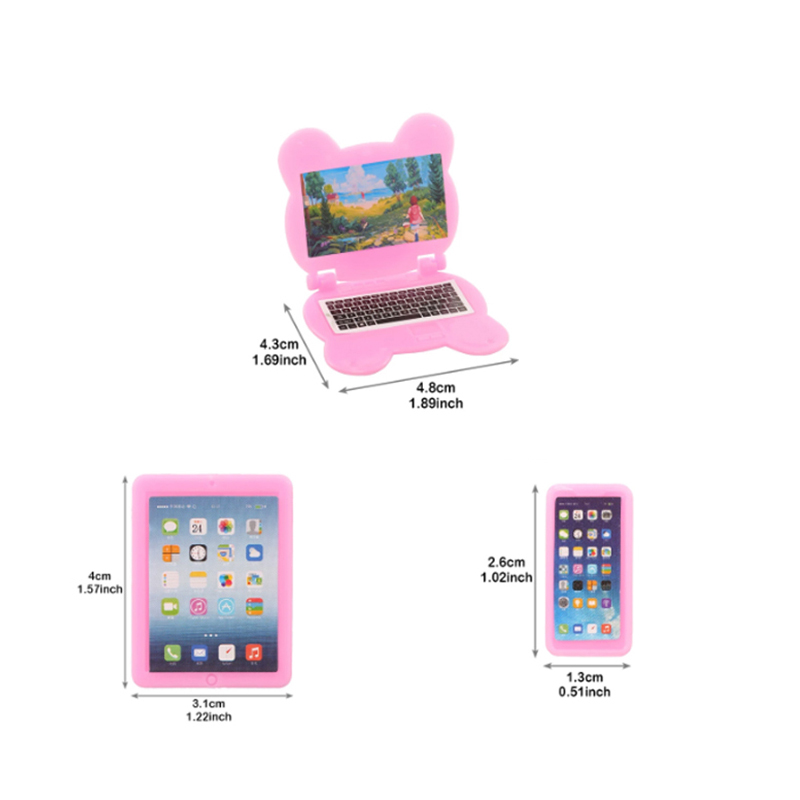 3pcs Dollhouse Mini Item Doll  - огляд і ціна Tablet Accessories Set