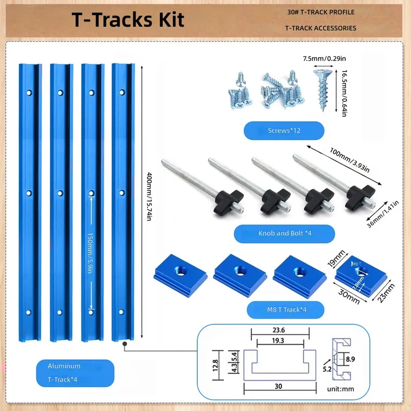 T30 T Slot Slider Set Red Blue - огляд і ціна Tablet Accessories Set