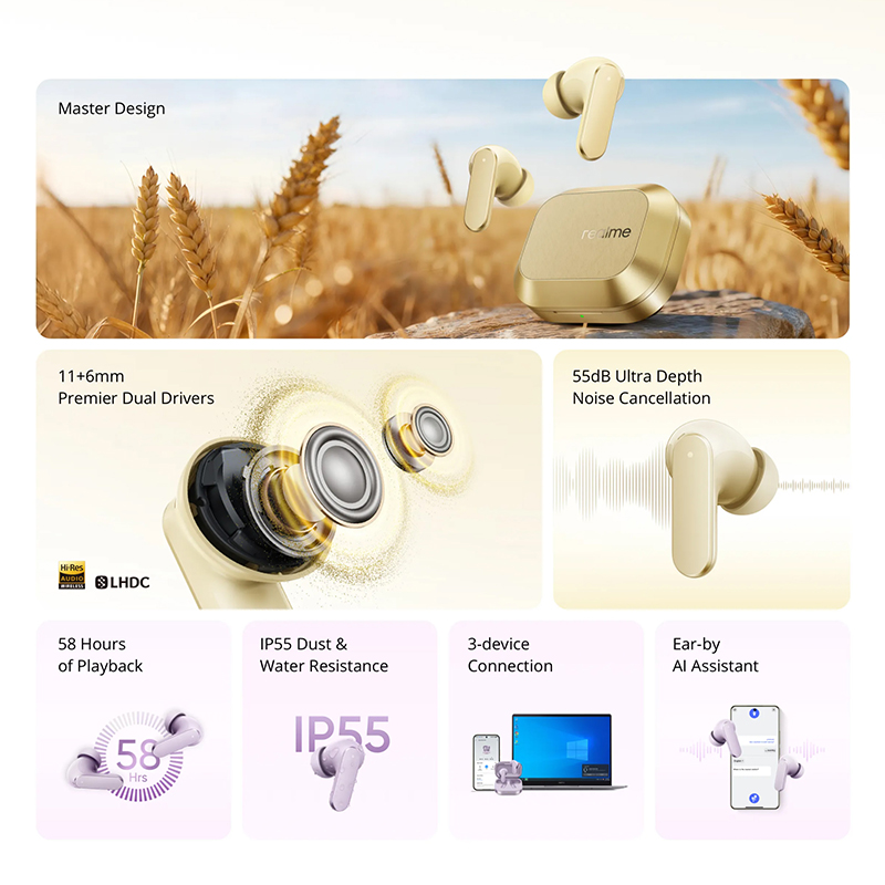 Global Version realme Buds Air - огляд і ціна Realme Tablet Accessories