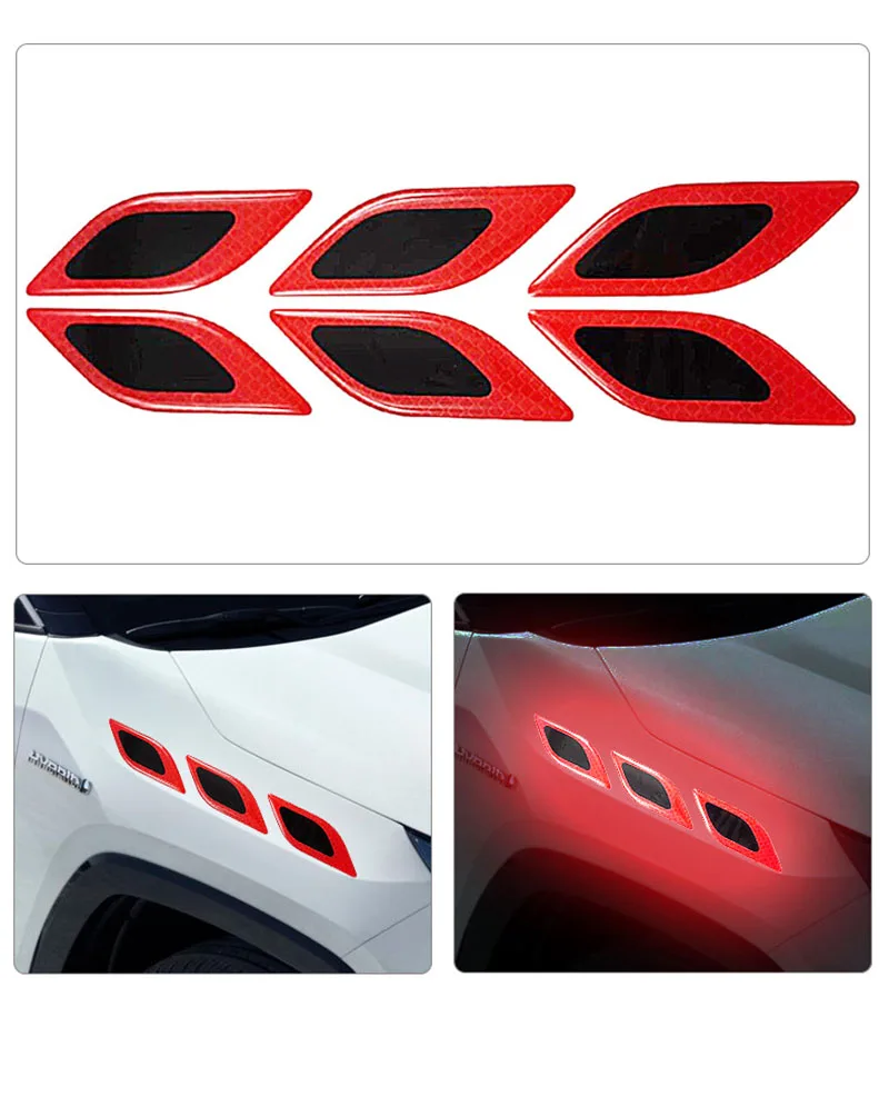 6pcs/Set Car Reflective Sticke - огляд і ціна Tablet Accessories Set