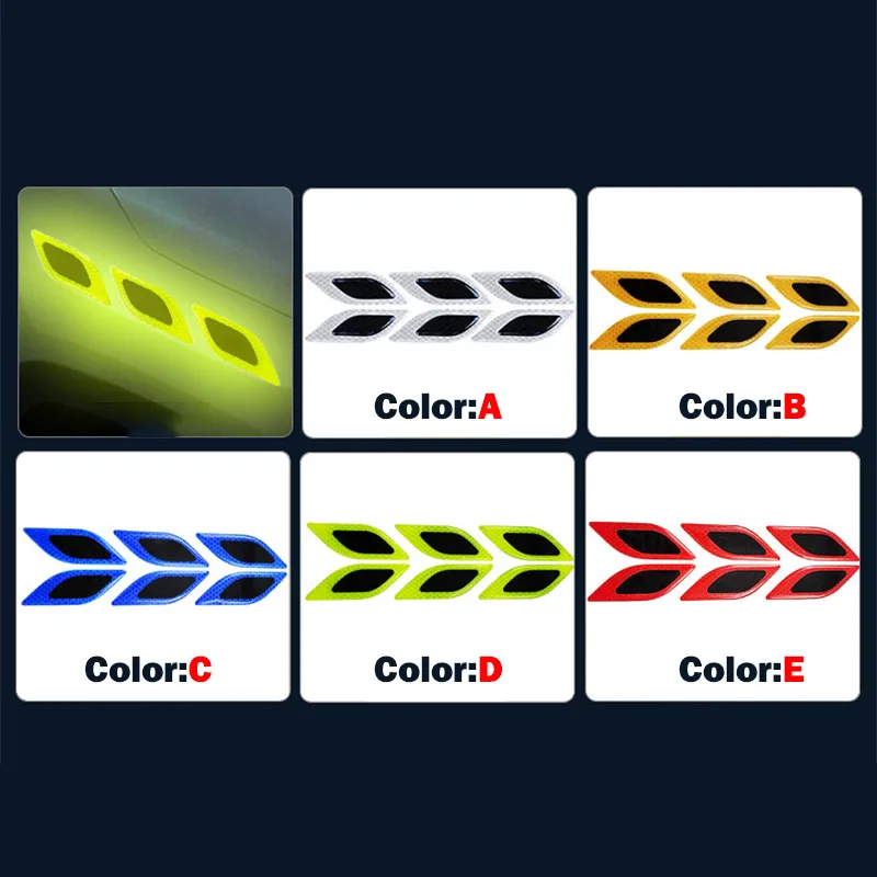 6pcs/Set Car Reflective Sticke - огляд і ціна Tablet Accessories Set