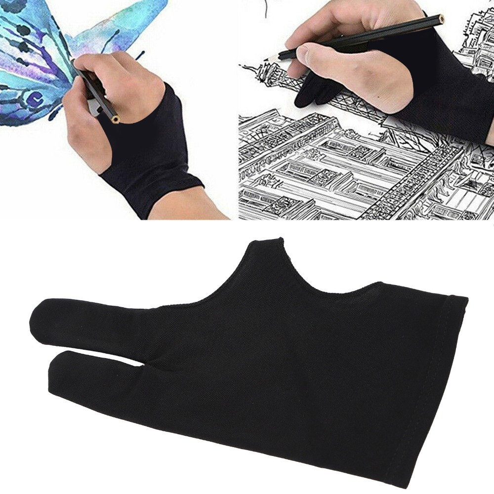 2pcs Durable Two-Finger Design - огляд і ціна Drawing Glove Artist
