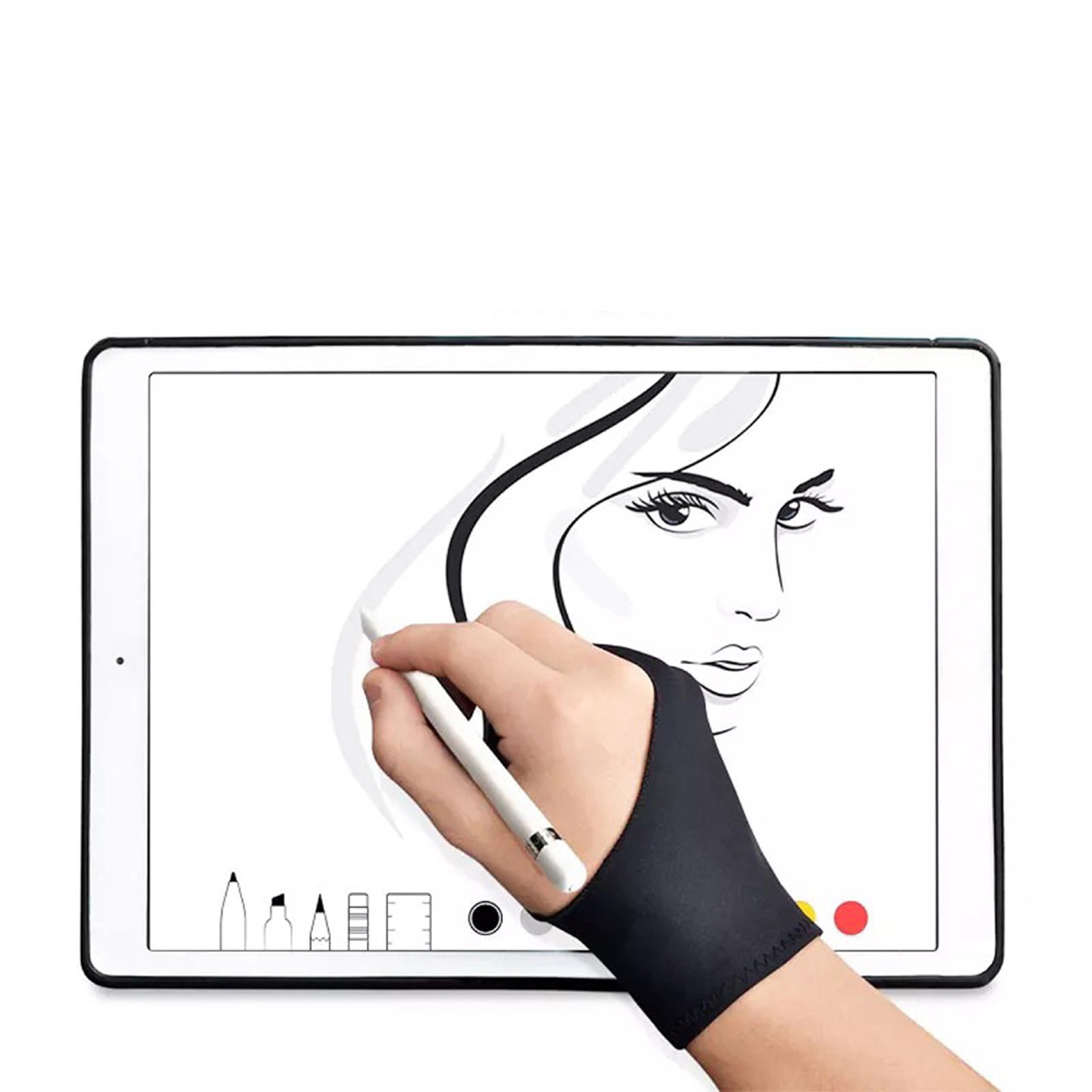 2Pcs Drawing Glove Two Finger  - огляд і ціна Drawing Glove Artist